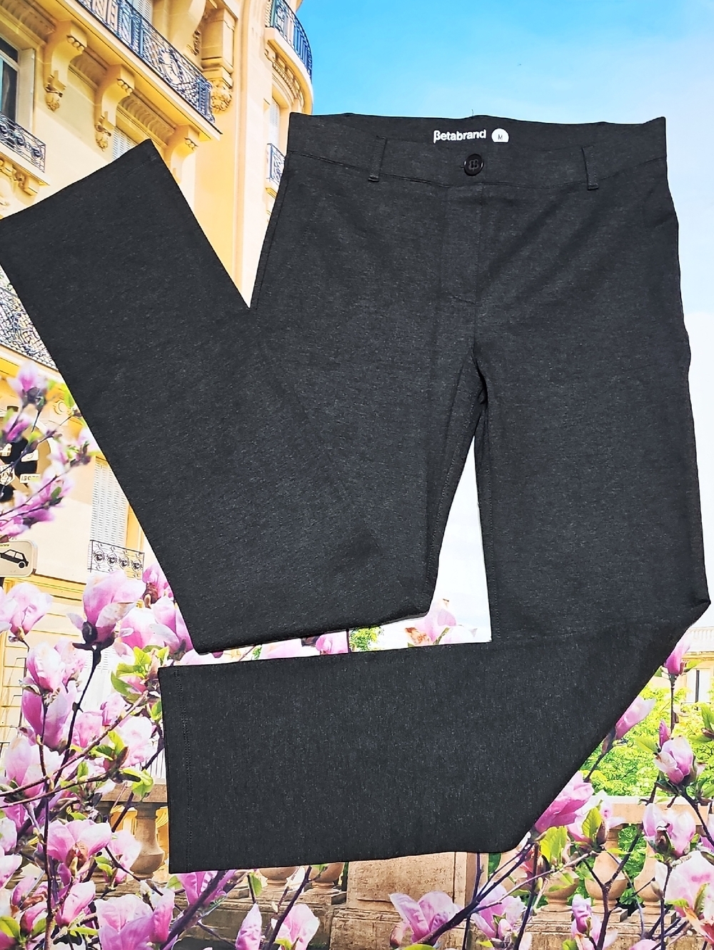 Betabrand Gray Yoga Leggings Pants Size Medium‎